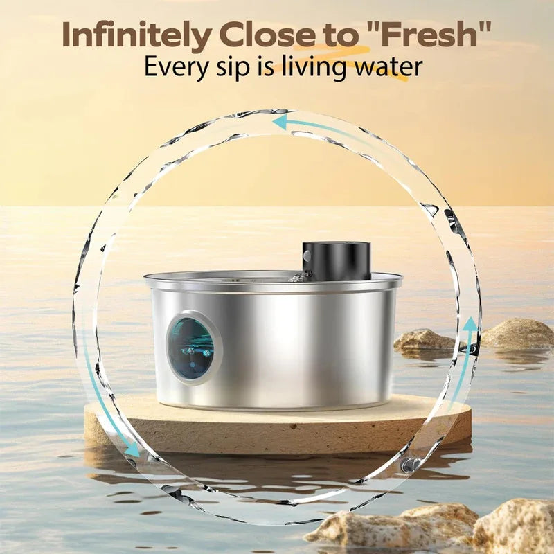 Cat Water Fountain with Automatic Sensor Battery Powered