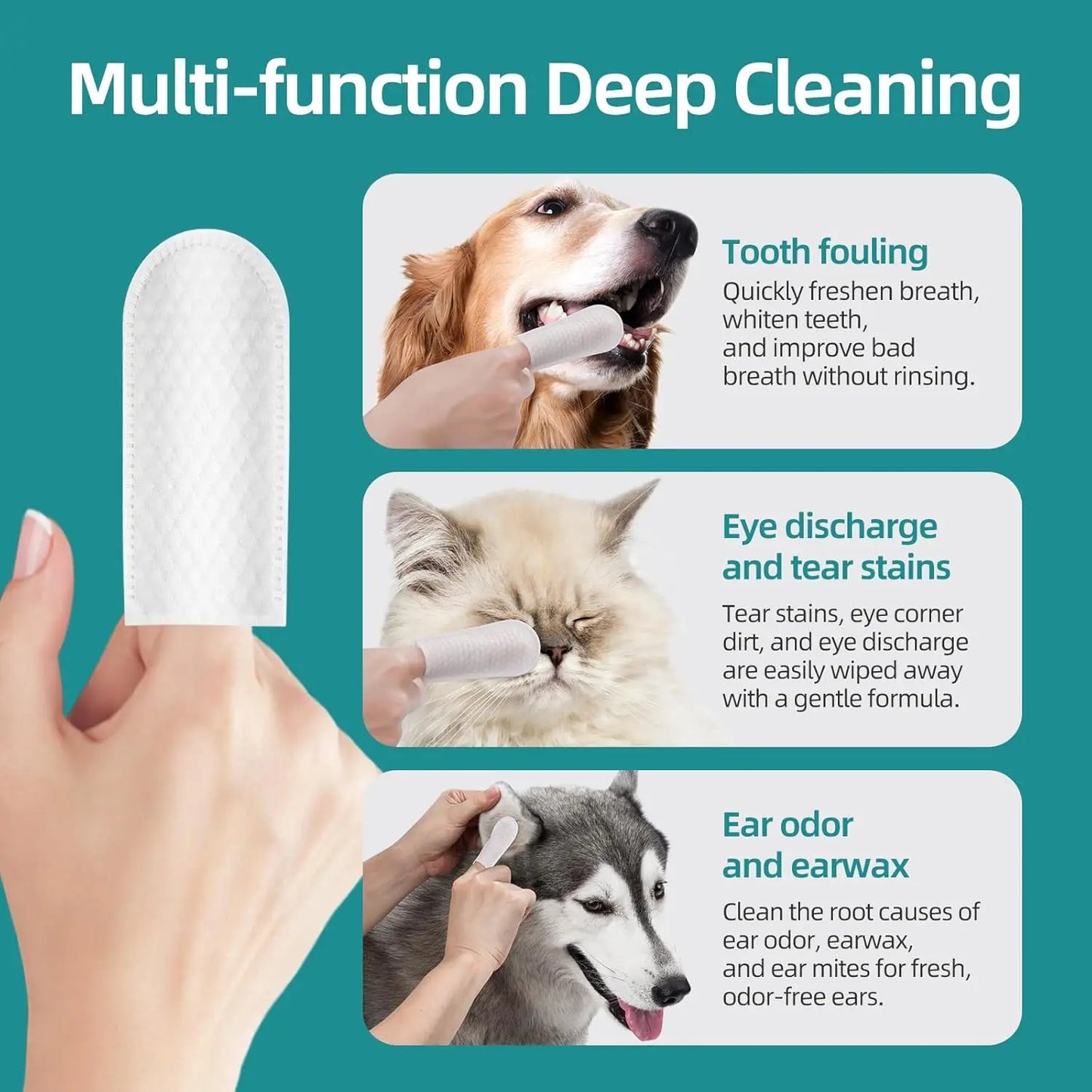 Dogs & Cats Teeth Cleaning Wipes