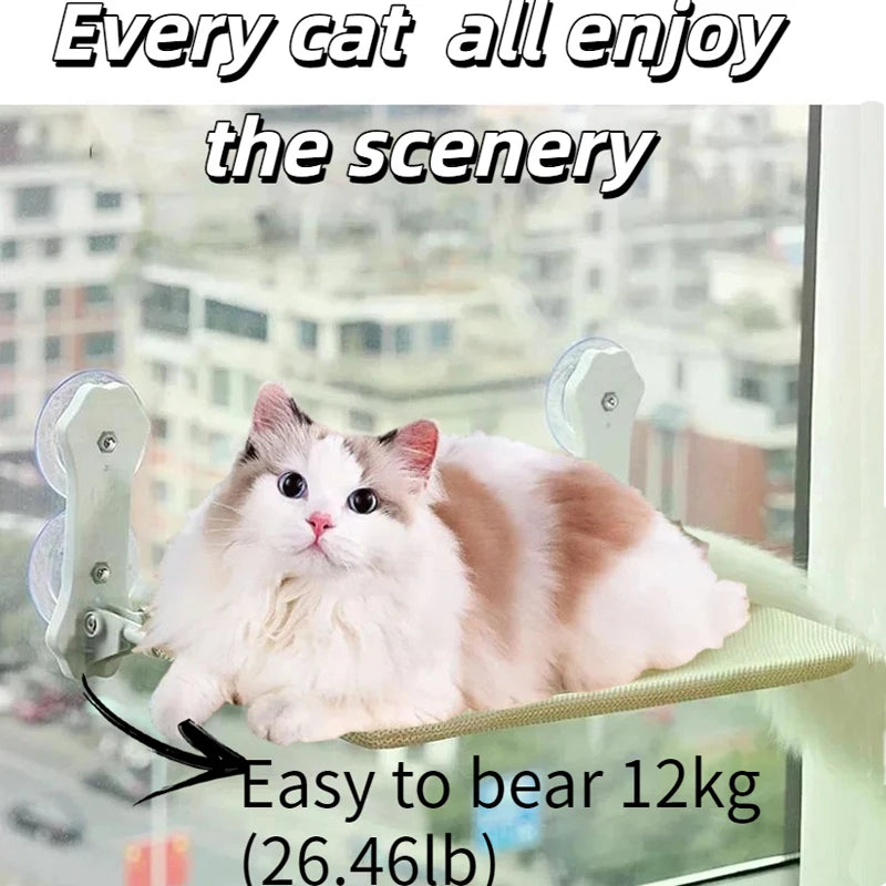 New Suction Cup Cat Hammock Foldable Hammock Suspended Cat Nest Cat Bed Balcony Window Glass Cat Hammock Cat House